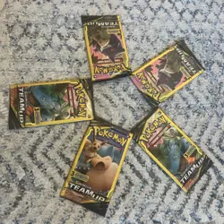 5 SEALED Pokemon TCG Sun & Moon Team Up Booster Packs 3 Cards English Lot of 5 - Image 3