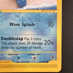 Pokemon Card WOTC Squirtle 131/165 Expedition Non-Holo 2002 E-Series NM!!! - Image 3
