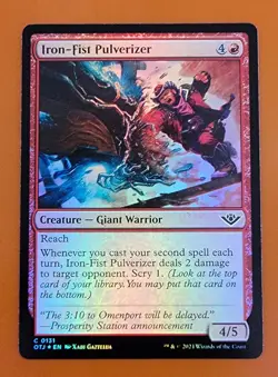 1x Iron-Fist Pulverizer | FOIL | Outlaws of Thunder Junction | MTG Magic Cards - Image 1