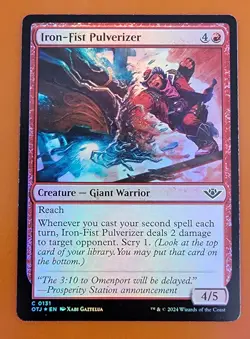 1x Iron-Fist Pulverizer | FOIL | Outlaws of Thunder Junction | MTG Magic Cards - Image 3