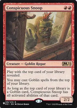 The List Reprints #139/274 Conspicuous Snoop - Image 1