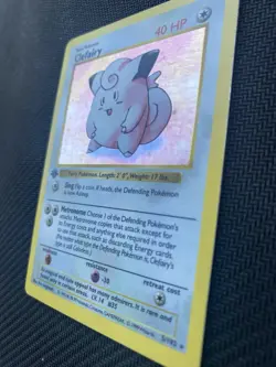 1st Edition Clefairy 5/102 Base Set 1999 Shadowless Holo Rare WOTC Pokemon - Image 3
