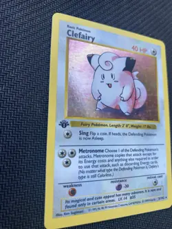 1st Edition Clefairy 5/102 Base Set 1999 Shadowless Holo Rare WOTC Pokemon - Image 4