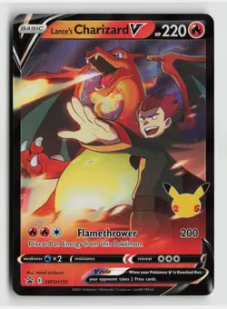 Pokemon - Lance's Charizard V - SWSH133 - Promo Card - Near Mint - Image 1