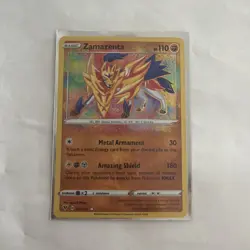 Pokemon TCG Zamazenta 102/185 Vivid Voltage Holo Rare - Image 1