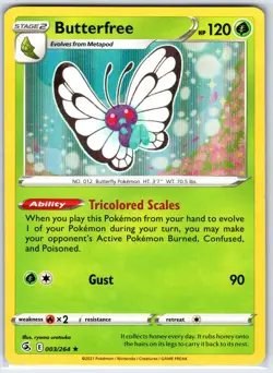 Butterfree 003/264 Holo Rare Fusion Strike Pokemon Holo Near Mint - Image 1