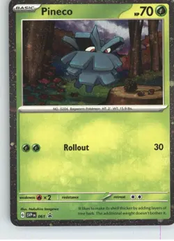 Pineco 061 Holo Promo Scarlet & Violet Promo Pokemon Holo Near Mint - Image 1