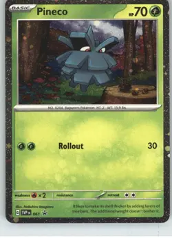 Pineco 061 Holo Promo Scarlet & Violet Promo Pokemon Holo Near Mint - Image 1