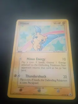 Minun 67/101 Hidden Legends Pokemon TCG Light Play Condition With Crease See Pic - Image 1
