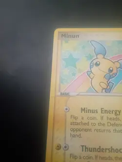 Minun 67/101 Hidden Legends Pokemon TCG Light Play Condition With Crease See Pic - Image 2