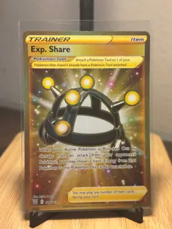 Exp. Share 180/163 Full Art Battle Styles Gold Secret Rare NM Pokemon TCG - Image 1