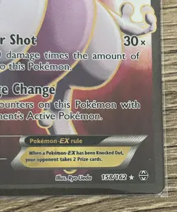 Pokemon TCG Mewtwo EX 158/162 Breakthrough Secret Rare Full Art Holo 2015 - Image 5