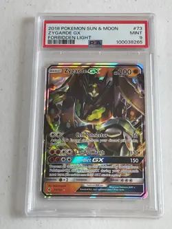 MINT ULTRA RARE Zygarde GX HOLO! PSA 9 2018 Pokemon Forbidden Light #73/131 - Image 1
