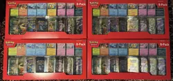 4x Pokemon TCG Prismatic Evolutions Mini Tin 8 Pack Costco Bundle SHIPS NEXT DAY - Image 1