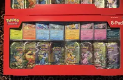 4x Pokemon TCG Prismatic Evolutions Mini Tin 8 Pack Costco Bundle SHIPS NEXT DAY - Image 2