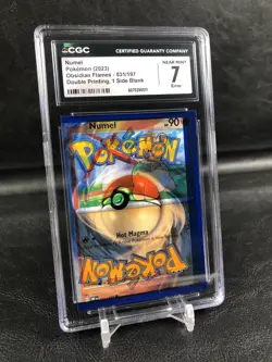 Pokemon TCG - Numel 031/197 OBF - CGC 7 Error - Double Printing 1 Side Blank - Image 4