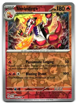Skeledirge 038/198 - 🌊 Scarlet & Violet Rare Pokemon TCG Reverse Holo 🖤 - LP - Image 1