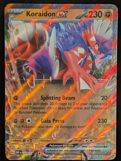 Koraidon ex 124/197 - SV03: Obsidian Flames Double Rare - Pokemon TCG NM+ - Image 1