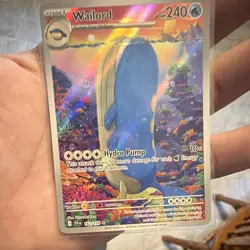 The Pokemon Company Pokemon TCG Wailord 162/159 Sv09 Illus Rare Full Art Holo EN - Image 1