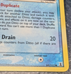 Ditto Squirtle Delta Species 64/113 Common Pokemon TCG - Image 4