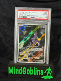 2023 POKEMON MEWTWO #052 151 UPC SVP-EN BLACK STAR PROMO PSA 9 MINT - Image 1