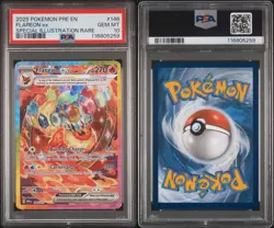 PSA 10 GEM MINT FLAREON EX 146/131 PRISMATIC EVOLUTIONS SIR 2025 POKEMON - Image 2
