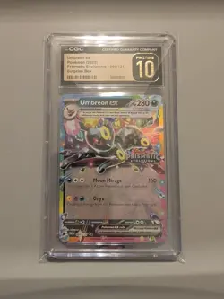 CGC 10 PRISTINE Umbreon ex 060/131 Prismatic Evolutions Surprise Box Pokemon - Image 1