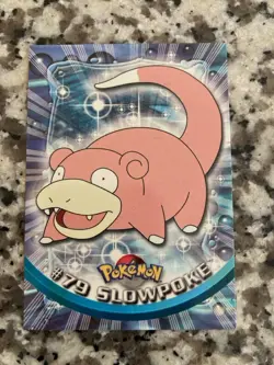 Slowpoke #79 2000 Topps Pokemon TV Animation Edition Blue logo - Image 1