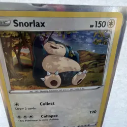 Pokemon TCG Snorlax 141/192 Rebel Clash Holo Rare Cosmos Holo - Image 3