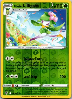 Hisuian Lilligant 016/189 Holo Rare Astral Radiance Pokemon Reverse Holo NM - Image 1