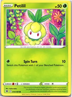 Petilil 015/189 Common Astral Radiance Pokemon Near Mint - Image 1