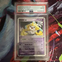 Pokemon Jirachi ex Holo Ultra Rare 94/100 Crystal Guardians Basic 90 HP PSA 2 - Image 1
