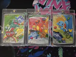 Pokemon First Partner Illustration Collection Series 1 Kanto Gen 1 Starters Set - Image 1