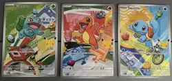 Pokemon First Partner Illustration Collection Series 1 GEN 1 Kanto Starters MEP - Image 1