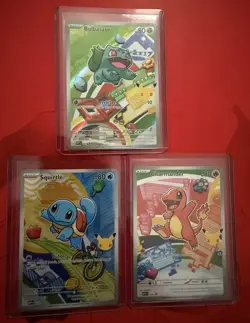 Pokemon TCG First Partner Illustration Collection Series 1 Kanto GEN 1 Starters - Image 1