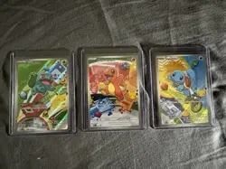 Pokemon TCG First Partner Illustration Collection Series 1 Kanto Gen 1 Starters - Image 1