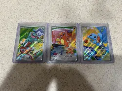 Pokemon TCG First Partner Illustration Collection Series 1 Kanto Gen 1 Starters - Image 1