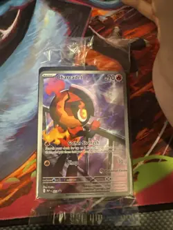 Pokemon Phantasmal Flames Charcadet 022 Pokemon Center Stamped Promo Sealed - Image 1