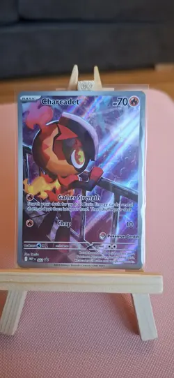 Pokemon TCG Charcadet MEP 022 Pokemon Center Stamped Illustration Rare Promo - Image 1