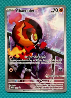 Pokemon Center Stamped Charcadet Black Star Promo Mega 022 NM Condition - Image 1