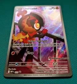 Pokemon Center Stamped Charcadet Black Star Promo Mega 022 NM Condition - Image 2