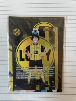BVB x One Piece Monkey D Luffy Promo Card ST13-003 SEALED - Image 1