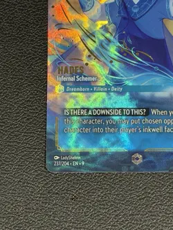 Enchanted Disney Lorcana Hades - Infernal Schemer Foil Legendary 237/204 - Image 2