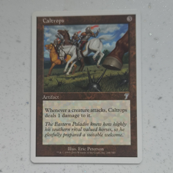 Wizards of the Coast MTG Caltrops - Artifact 7th Edition English Regular 2001 - Image 1