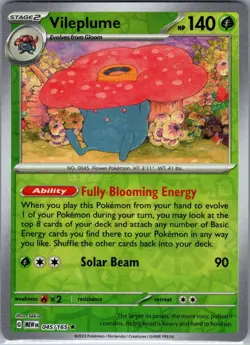 Vileplume 045/165 Reverse Holo SV: Scarlet & Violet 151 - Pokemon Card - NM - Image 1
