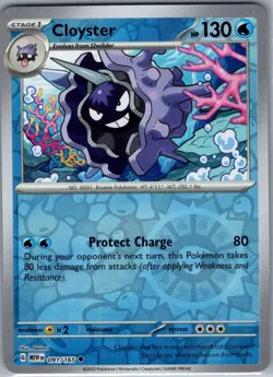 Cloyster 091/165 Reverse Holo SV: Scarlet & Violet 151 - Pokemon Card - NM - Image 1