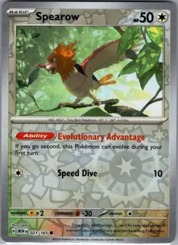Spearow 021/165 Reverse Holo SV: Scarlet & Violet 151 - Pokemon Card - NM - Image 1