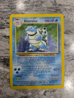 Pokemon TCG Blastoise Base Set Holo Rare Water Type Card English - 02/102 - Image 1