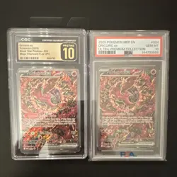 Pokemon 2025 Oricorio ex #024 Promo Holo English Graded Card Lot (2) - Image 1