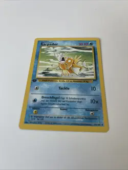 1st Edition Karpador Magikarp 35/102 German Base Set WOTC Pokemon Card NM - Image 1